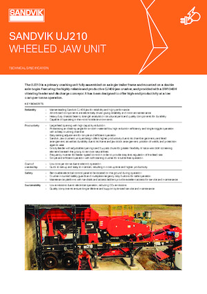 रबल रीसाइक्लिंग प्लांट Sandvik UJ210