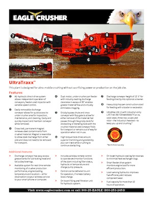 रबल रीसाइक्लिंग प्लांट Eagle Crusher UltraTraxx 