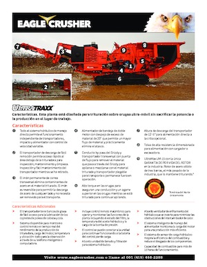 रबल रीसाइक्लिंग प्लांट Eagle Crusher UltraTraxx 