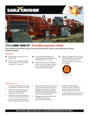 रबल रीसाइक्लिंग प्लांट Eagle Crusher UM-15