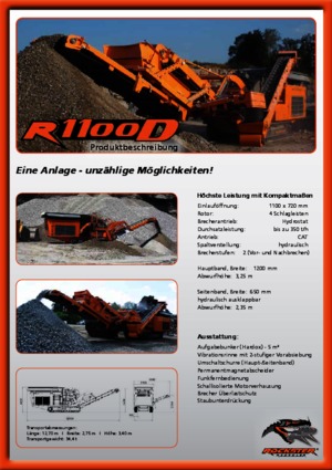 रबल रीसाइक्लिंग प्लांट Rockster R 1100 D