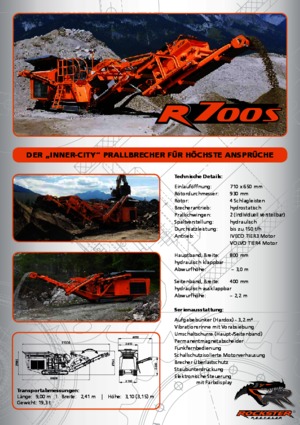 रबल रीसाइक्लिंग प्लांट Rockster R700S 