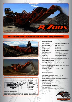 रबल रीसाइक्लिंग प्लांट Rockster R700S 