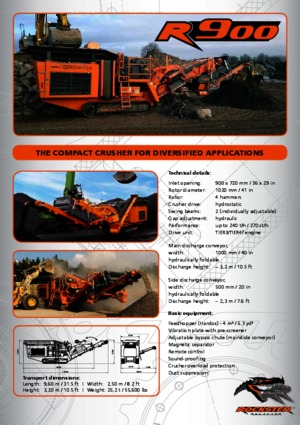 रबल रीसाइक्लिंग प्लांट Rockster R900 