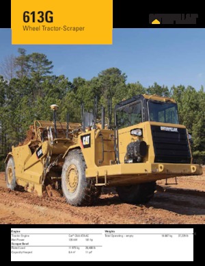 स्क्रेपर Caterpillar 613G