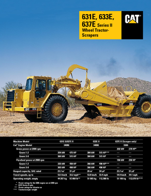 स्क्रेपर Caterpillar 631 E ll