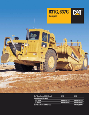 स्क्रेपर Caterpillar 637G Auger