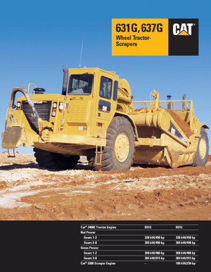 स्क्रेपर Caterpillar 637G Auger