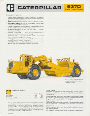 स्क्रेपर Caterpillar 637D