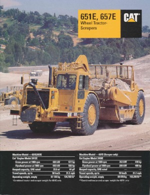 स्क्रेपर Caterpillar 651E