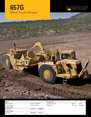 स्क्रेपर Caterpillar 657G 