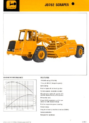 स्क्रेपर John Deere Construction JD762