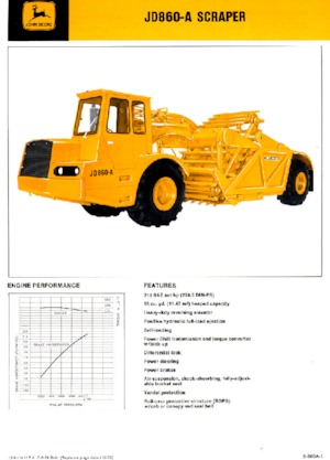 स्क्रेपर John Deere Construction JD860-A