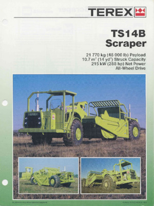 स्क्रेपर Terex TS14B