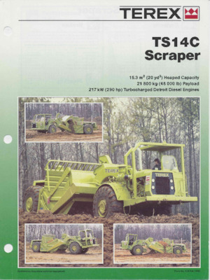 स्क्रेपर Terex TS14C