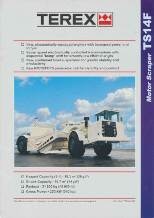 स्क्रेपर Terex TS14F