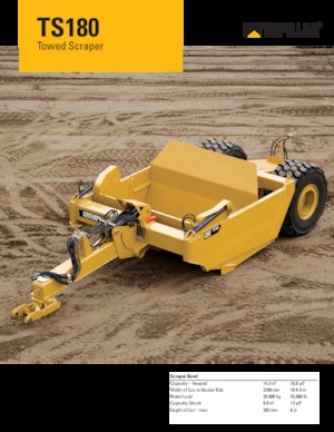 स्क्रेपर Caterpillar TS180