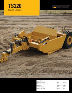 स्क्रेपर Caterpillar TS220