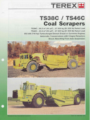 स्क्रेपर Terex TS38C