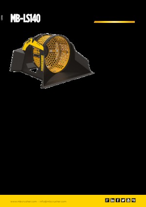 स्क्रीनिंग बकेट MB Crusher MB-LS140