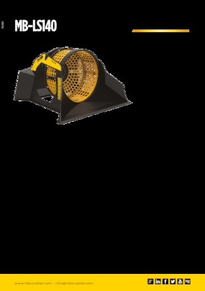 स्क्रीनिंग बकेट MB Crusher MB-LS140