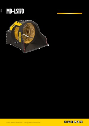 स्क्रीनिंग बकेट MB Crusher MB-LS170 S2