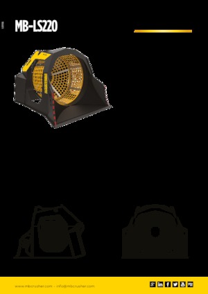 स्क्रीनिंग बकेट MB Crusher MB-LS220