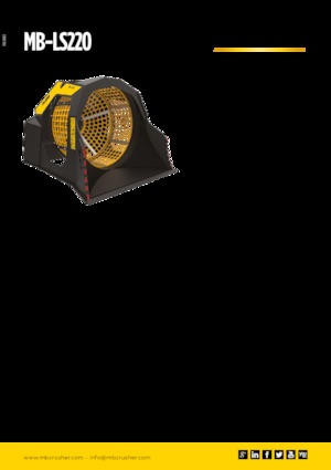 स्क्रीनिंग बकेट MB Crusher MB-LS220
