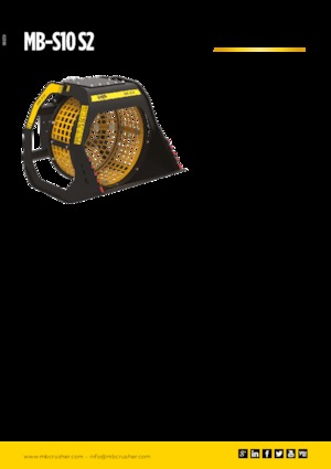 स्क्रीनिंग बकेट MB Crusher MB-S10 S2