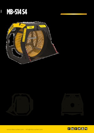 स्क्रीनिंग बकेट MB Crusher MB-S14 S4