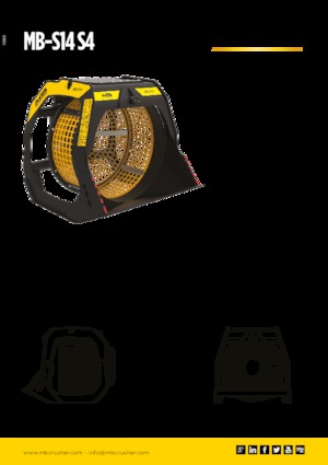 स्क्रीनिंग बकेट MB Crusher MB-S14 S4