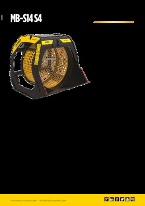 स्क्रीनिंग बकेट MB Crusher MB-S14 S4