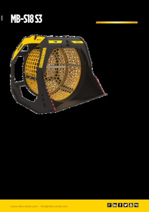 स्क्रीनिंग बकेट MB Crusher MB-S18 S3