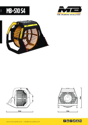 स्क्रीनिंग बकेट MB Crusher MB-S10 S4