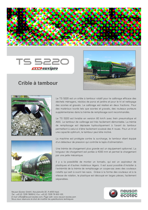 स्क्रीनिंग प्लांट Neuson-Ecotec TS 5220 LS