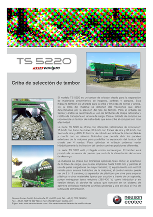 स्क्रीनिंग प्लांट Neuson-Ecotec TS 5220 LS