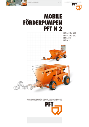 स्क्रू कन्वेयर पंप PFT N 2 V