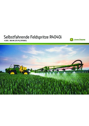 सेल्फ-प्रोपेल्ड फील्ड स्प्रेयर John Deere R4040i
