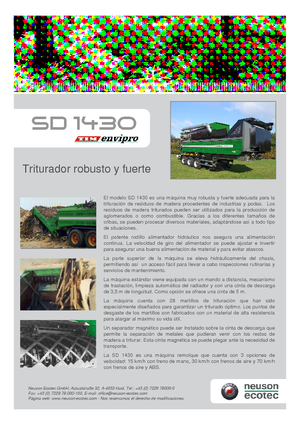 श्रेडिंग मशीन Neuson-Ecotec SD 1430