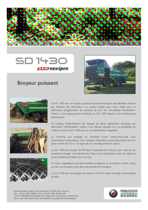 श्रेडिंग मशीन Neuson-Ecotec SD 1430