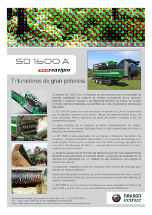 श्रेडिंग मशीन Neuson-Ecotec SD 1600 A