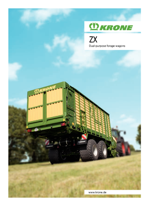 साइलेज ट्रेलर Krone ZX 550 GL