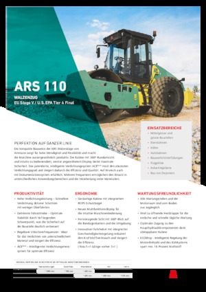 सिंगल-ड्रम रोलर Ammann ARS 110