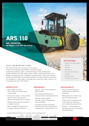 सिंगल-ड्रम रोलर Ammann ARS 110