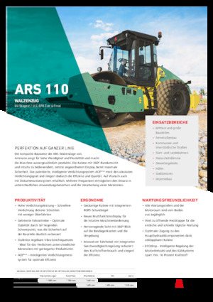 सिंगल-ड्रम रोलर Ammann ARS 110 PD