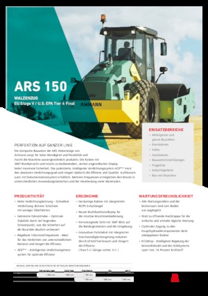 सिंगल-ड्रम रोलर Ammann ARS 150