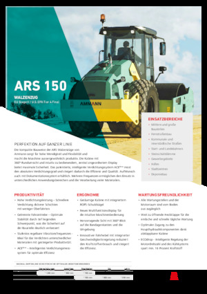 सिंगल-ड्रम रोलर Ammann ARS 150 PD