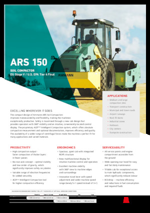 सिंगल-ड्रम रोलर Ammann ARS 150 PD