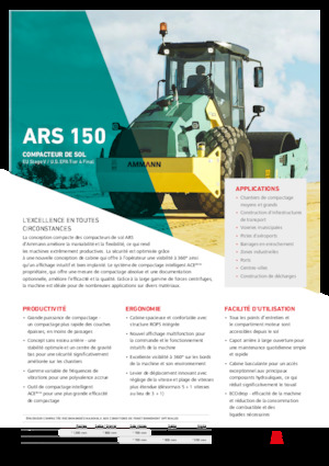 सिंगल-ड्रम रोलर Ammann ARS 150 PD