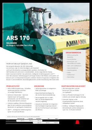 सिंगल-ड्रम रोलर Ammann ARS 170 PD